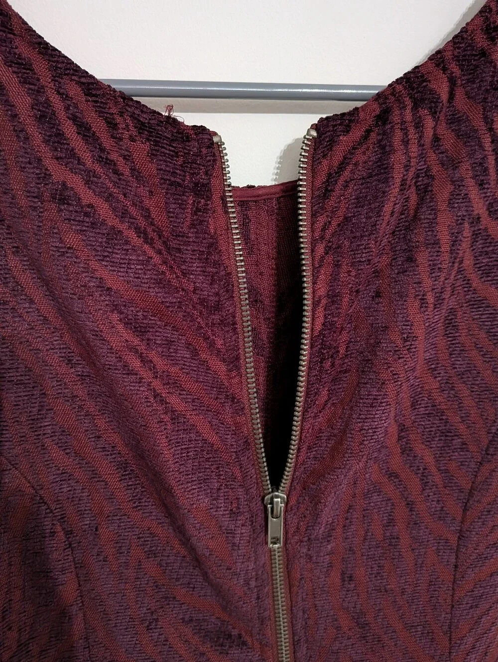 Free People Chenille Zebra Drop Waist Dress
